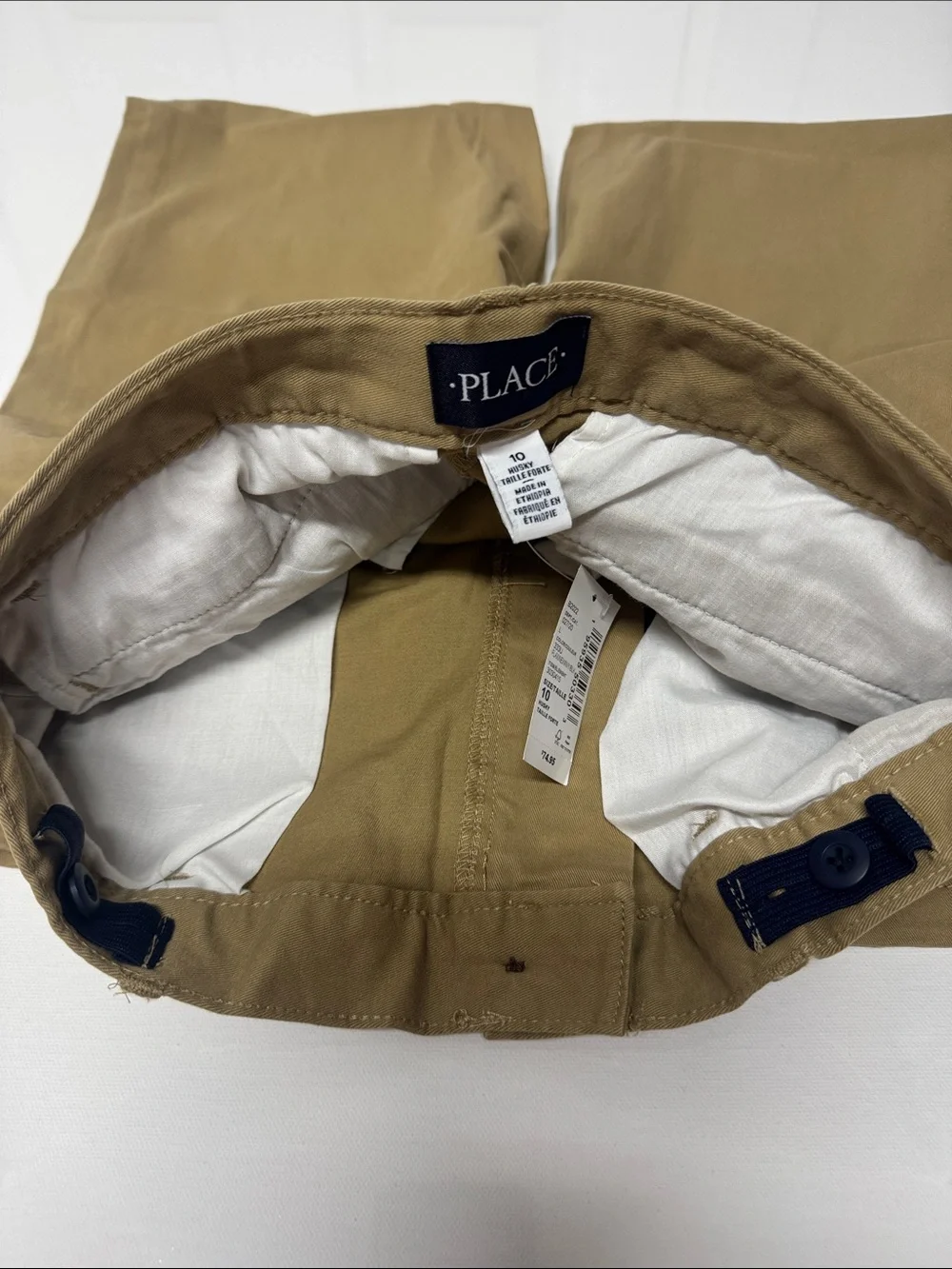 Boys Chinos 10 Husky Navy Tan Black Lot Of 3 School Uniform